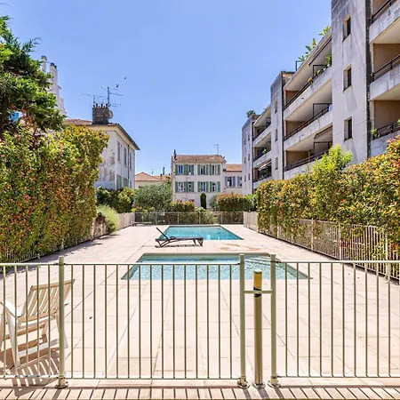 Charming With Balcony-pool - Apartment Cannes